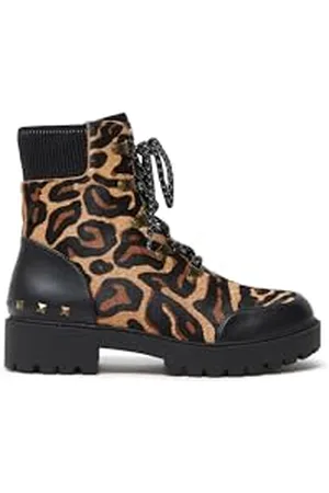 Desigual Damen Shoes_Biker_LEOPA Fashion Boot, Brown, 40 EU