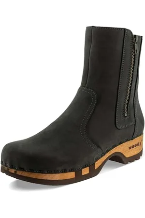 Woody Damen Veronika Clog Stiefelette, Nero, 39 EU