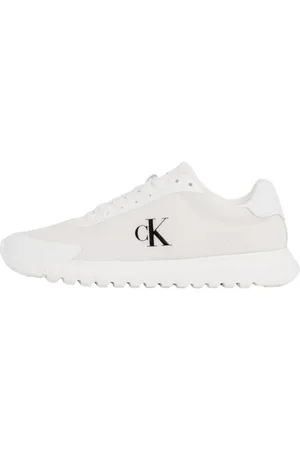 Calvin Klein Damen Runner Sneaker Eva Mesh Sportlich, Weiß (Triple Bright White), 36