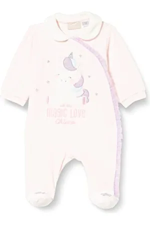 chicco Baby-Mädchen Babyanzug mit Frontöffnung Kleinkind-Schlafanzge, , 12 Monate