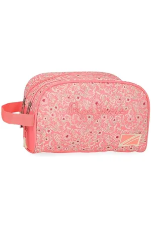 Pepe Jeans Nahid Kulturbeutel mit Zwei Fächern, anpassbar, , 26 x 16 x 12 cm, Polyester, von Joumma Bags, , 26x16x12 cms, Kosmetiktasche mit Zwei Fächern, anpassbar