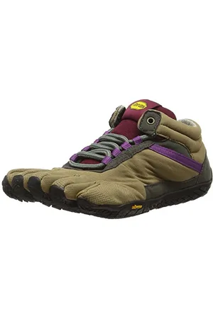 Vibram FiveFingers 15W5304 TREK Ascent Insulated, Outdoor Fitnessschuhe Damen, Mehrfarbig (Khaki/grape), 36 EU