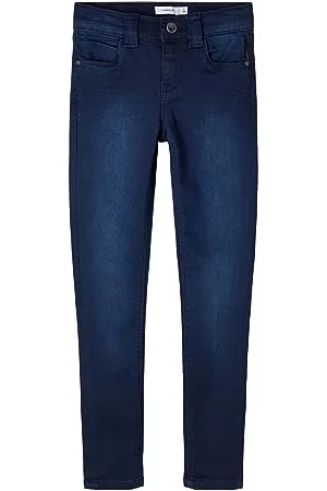NAME IT Mädchen Skinny Fit Jeans-Hose mit Bio-Baumwolle 152
