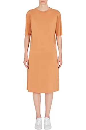 Armani Exchange Womens Midi Front Logo Kleid, , Medium