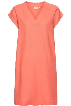 Camel Active Damen Schlupfkleid im sommerlichen Leinenmix Womenswear-XXL