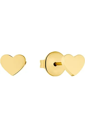 Prinzessin Lillifee Ohrstecker Edelstahl Mädchen Kinder Ohrschmuck, 0,5 cm, Gold, Herz, Kommt in Schmuck Geschenk Box, 2033363