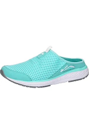 LICO Unisex Sun Sabot Hausschuhe, türkis/weiß, 36 EU
