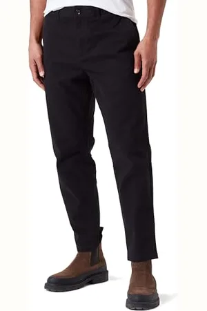Scotch&Soda Herren Drift-Garment-Dyed Stretch Cotton Twill Chino, Black, 33W / 32L