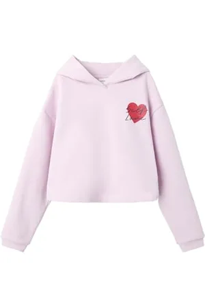 NAME IT Mädchen Nkfterren Ls Cropped Boxy SWE Wh Bru Ps, , 122-128 EU
