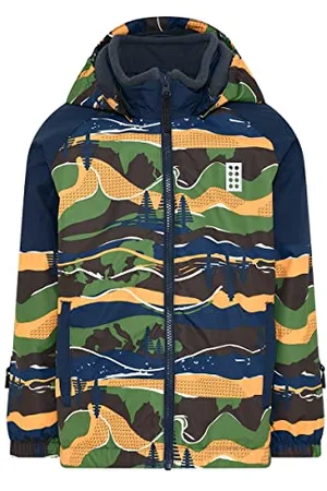 LEGO Wear Wear Unisex Wear Jungen Unisex Winterjacke Skijacke 12.000 Wassersäule Atmungsaktiv Lwjested 712 Regenjacke, , 110 EU