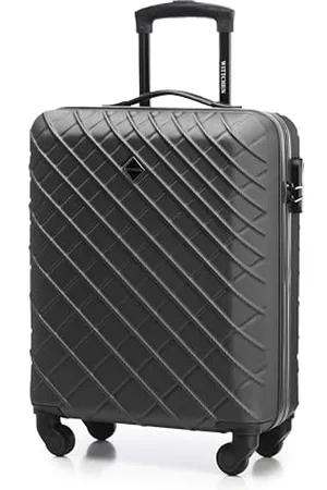 Wittchen Reisekoffer Handgepäck Kabinengepäck Rollkoffer Hartschale aus ABS mit 4 Spiner Rollen Zahlenschloss Teleskopgriff Classic line Größe M