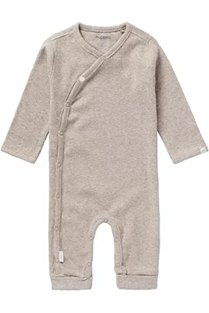 Noppies Unisex Baby U Playsuit LS Rib Nevis Kleinkind-Strampelanzug, Taupe Melange-P757, 56