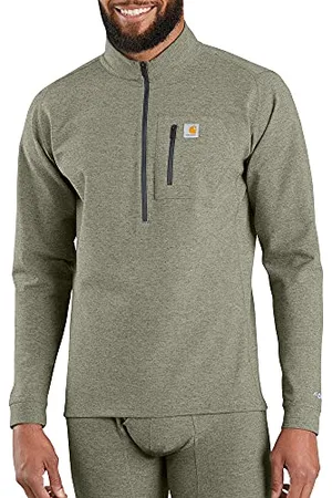 Carhartt Herren Force Tech Quarter-Zip Thermal Base Layer Long Sleeve Baselayer-Shirt, , Klein