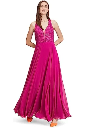 Vera Mont Damen Abendkleid mit Pailletten, , 36