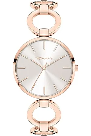 Tamaris Damen analog Quarz Uhr mit Edelstahl Armband TT-0082-MQ