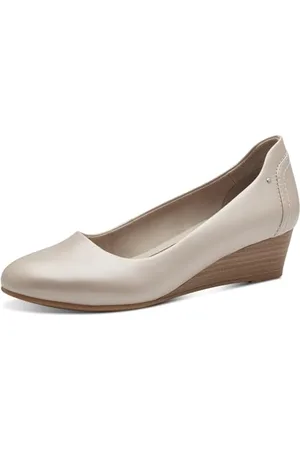 Jana Damen Pumps mit Keilabsatz Vegan, Rosa , 40 EU