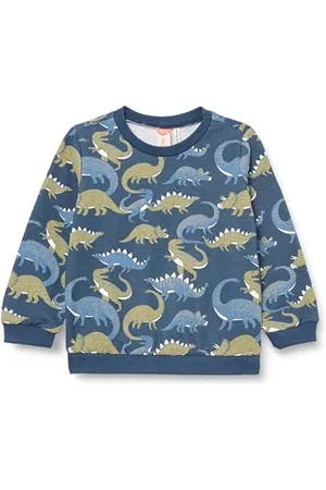 Koton Babyboy Sweatshirt Long Sleeve Crew Neck Dinosaur Printed Brushed Interior