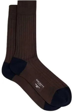 Hackett Herren Baumwollsocken, Braun (Dunkelbraun), S