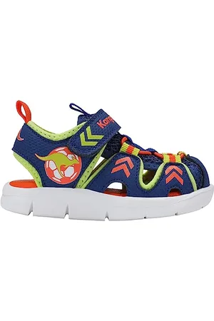 KangaROOS Jungen Unisex Kinder K-Mini Lind EV Sandale, Navy/Lime, 28 EU