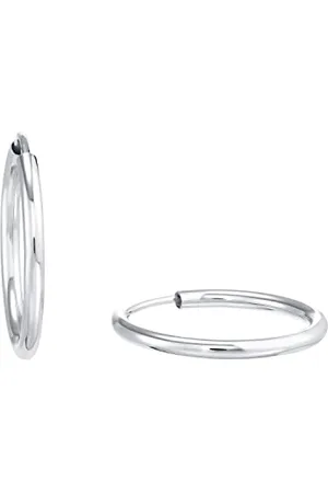 Amor Creolen 925 Sterling Damen Ohrschmuck, 2 cm, , Kommt in Schmuck Geschenk Box, 9205103