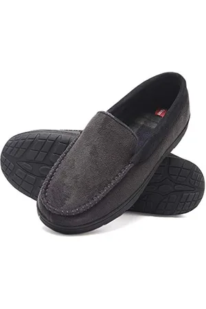 Hanes Herren Textured Moccasin Hausschuh, , Medium