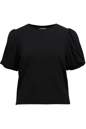 Object Womens Black S/S Tops