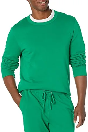 Amazon Herren Leichtes langärmeliges Frottee-Sweatshirt mit Rundhalsausschnitt (erhältlich in Big & Tall), , XS