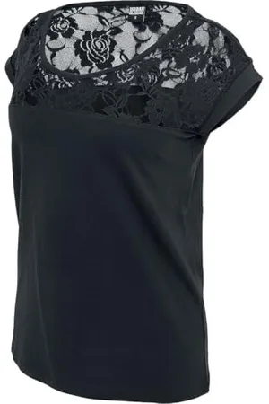Urban classics Damen Ladies Top Laces Tee, , XS EU