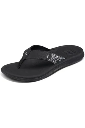 Reef Damen Santa Ana Flipflop, schwarz/weiß, 40 EU