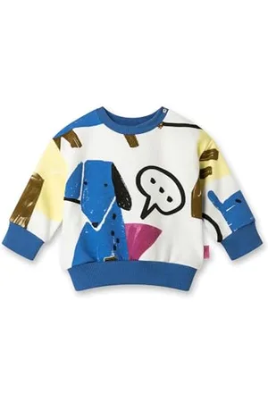 Sanetta Pure Unisex Sweatshirt Off-White | Nachhaltiges und gemütliches Sweatshirt aus Bio-Baumwolle für Jungen. Baby Bekleidung 062