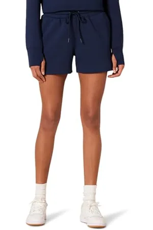Amazon Damen 10 cm Lange Active-Sweat-Shorts mit normaler Passform und hoher Taille, , XL