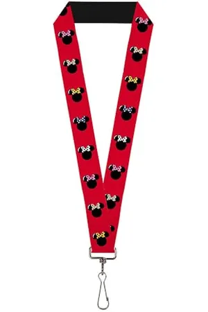 Buckle Unisex-Erwachsene Lanyard-1.0-Minnie Mouse Silhouette Red/Black/Polka Dot Schlsselanhnger, , Einheitsgröße