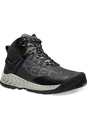 Keen Herren NXIS Evo Mid Waterproof Wanderstiefel, Magnet/Bright Cobalt, 40.5 EU