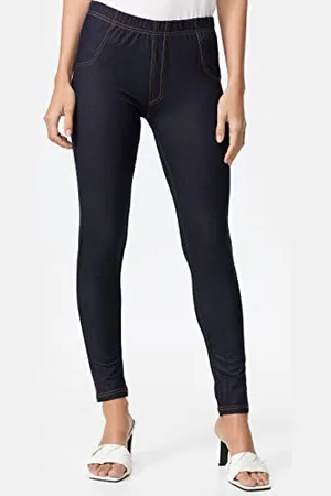 Nur Die Treggings in Jeans-Look Relax & Go Stretch mit Taschen Komfortbund Skinny Fit Damen