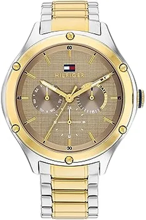 Tommy Hilfiger Multi Zifferblatt Quarz Uhr für Damen mit Edelstahlarmband
