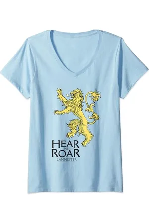 Game of Thrones Lannister Hear Me Roar T-Shirt mit V-Ausschnitt