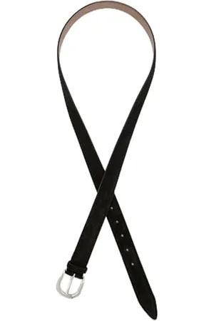 Ulla Popken Damen, Suede, Velourslederoptik, Metallic-Schließe Gürtel, , 135