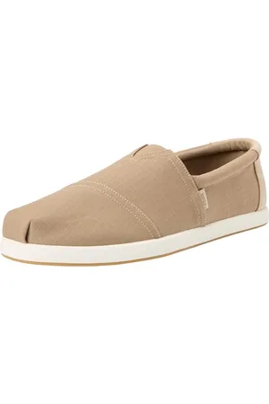 TOMS Herren Alp FWD Flacher Slipper, Dune Recyceltes Ripstop-Baumwoll-Leinen, Used-Look, 39 EU