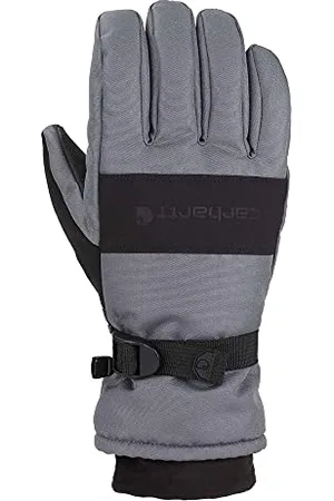 Carhartt Herren Wp Wasserdichter, isolierter Handschuhe für kaltes Wetter, Grau dunkel/schwarz, XL (Packung 1)