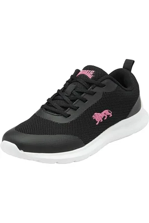 Lonsdale London Damen Helmsdale Straßen-Laufschuh, Schwarz, Hot Pink, 38 EU