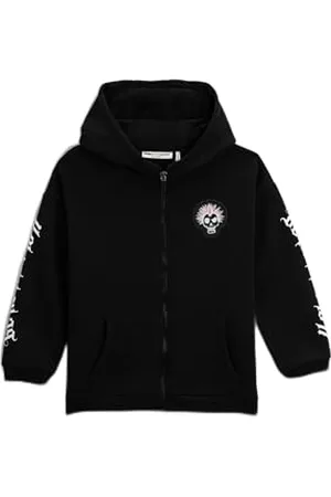 Koton Boys Zipper Hooded Sweatshirt Printed