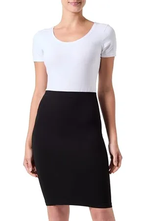 Mama;licious MAMA.LICIOUS Damen VMMISA Seamless ABK Rib Skirt NOOS Rock, Black, Einheitsgröße