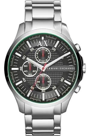 Armani Exchange Watch For Men, Chronograph Movement and 46mm Case Size with Stainless steel, Leather or Silicone strap