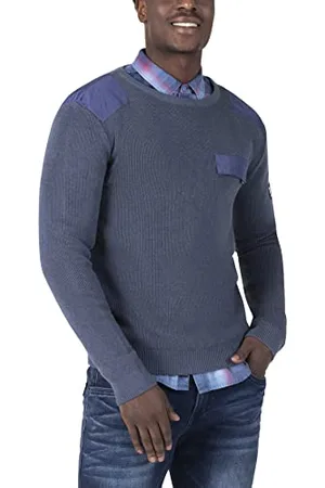 Timezone Herren Fabricmix Crewneck Sweater Sweatshirt, , M