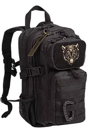 Mil-tec US Assault Pack Kinderrucksack (14l) • Taktischer Rucksack für Schule, Outdoor, Militär, Wandern • 2 große Fächer + 2 Fronttaschen • Verstellbarer Schultergurt + Brustgurt • Farbe: