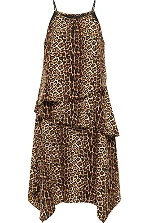 Faina Damen Jurk met luipaardprint Kleid mit Leoprint, , L EU