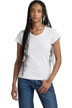 G-Star RAW Damen Eyben Slim V-Neck Top 2.0, , XL