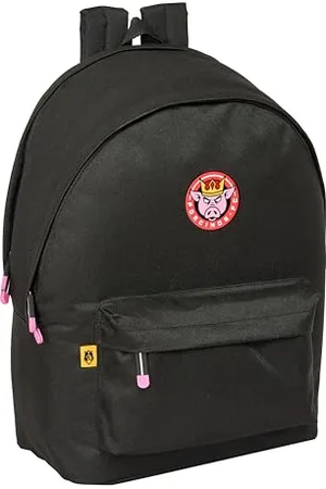 Safta KINGS LEAGUE PORCINOS Rucksack für Laptop 39,6 cm (15,6 Zoll) und USB, ideal für Jugendliche verschiedener Altersgruppen, recycelter Stoff, bequem und vielseitig, Qualität und