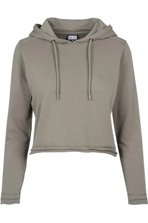 Urban classics Damen Ladies Cropped Terry Hoody Kapuzenpullover, , S EU