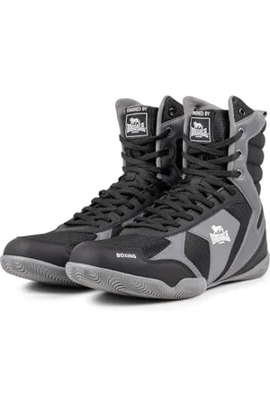 Lonsdale London Unisex Heskin Boxschuhe, Black/Grey/White, 45 EU